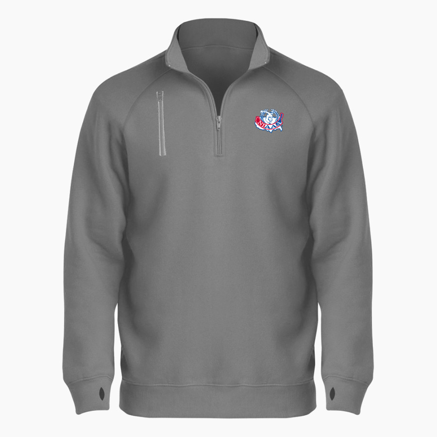 NIAAA - BSN SPORTS Men's Cotton Rich Fleece 1/4 Zip