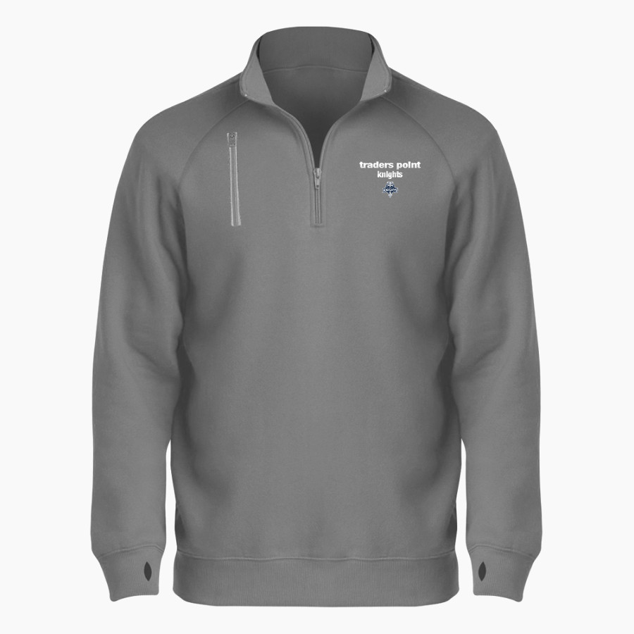 Traders Point Knights <span class="pdp-name-mascot">Traders Point KnightS</span> BSN SPORTS Men's Cotton Rich Fleece 1/4 Zip