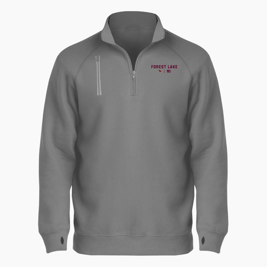 Forest Lake Rangers BSN SPORTS Men's Cotton Rich Fleece 1/4 Zip