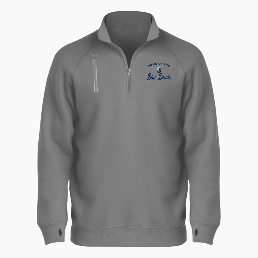 Springbrook Blue Devils <span class="pdp-name-mascot">Springbrook Blue Devils</span> BSN SPORTS Men's Cotton Rich Fleece 1/4 Zip