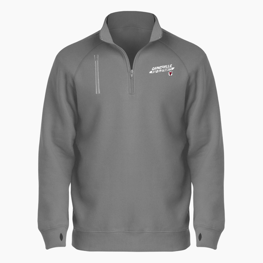 Gainesville Red Elephants <span class="pdp-name-mascot">Gainesville Red Elephants</span> BSN SPORTS Men's Cotton Rich Fleece 1/4 Zip