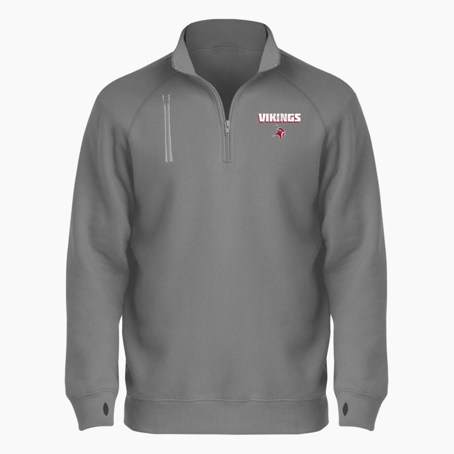 Montgomery Vikings BSN SPORTS Men's Cotton Rich Fleece 1/4 Zip
