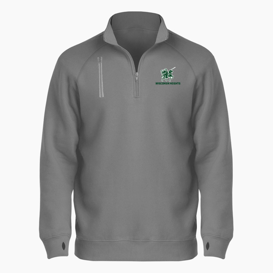 Wisconsin Heights High School Vanguards <span class="pdp-name-mascot">Wisconsin Heights High School</span> BSN SPORTS Men's Cotton Rich Fleece 1/4 Zip