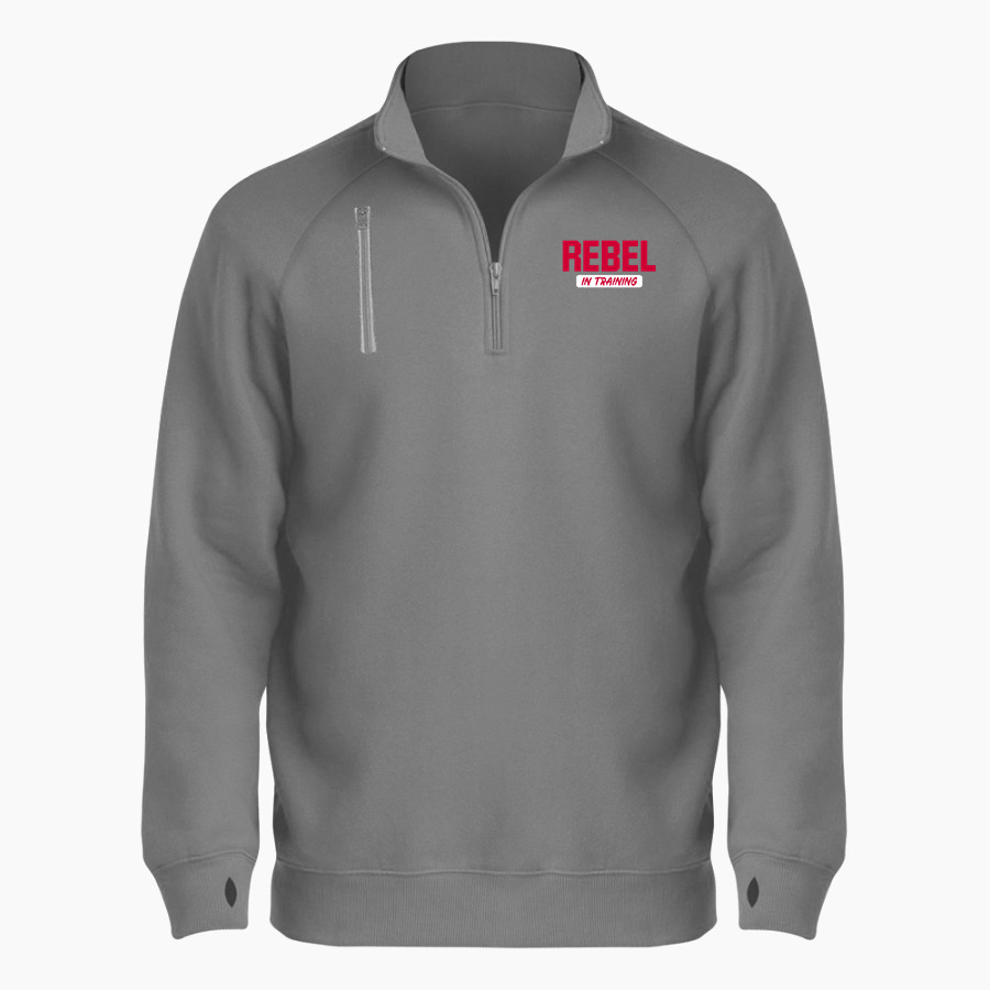 Carroll Rebels <span class="pdp-name-mascot">Carroll</span> BSN SPORTS Men's Cotton Rich Fleece 1/4 Zip