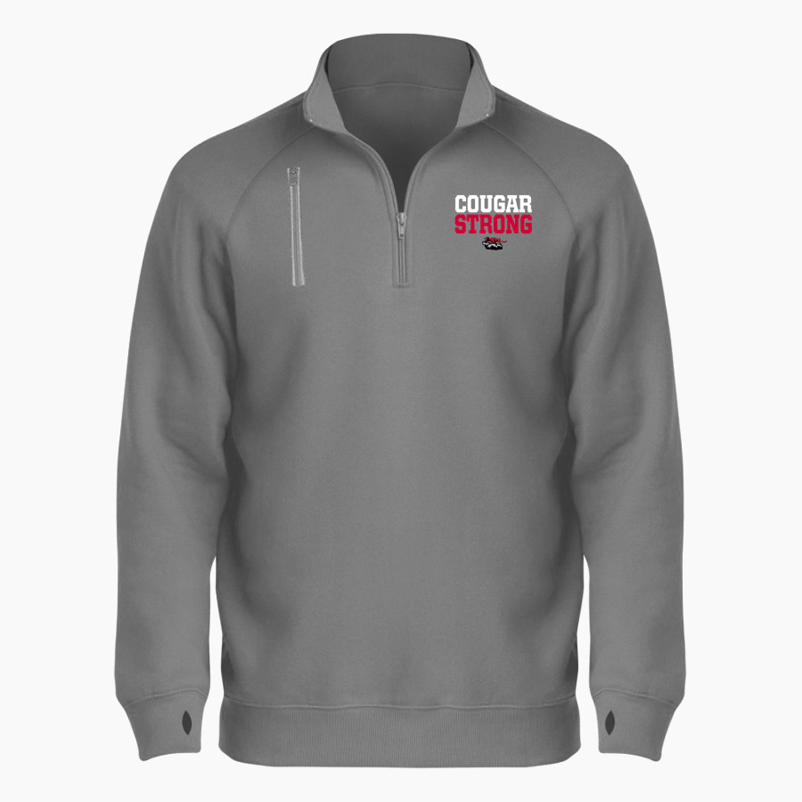 Keys Cougars BSN SPORTS Men's Cotton Rich Fleece 1/4 Zip