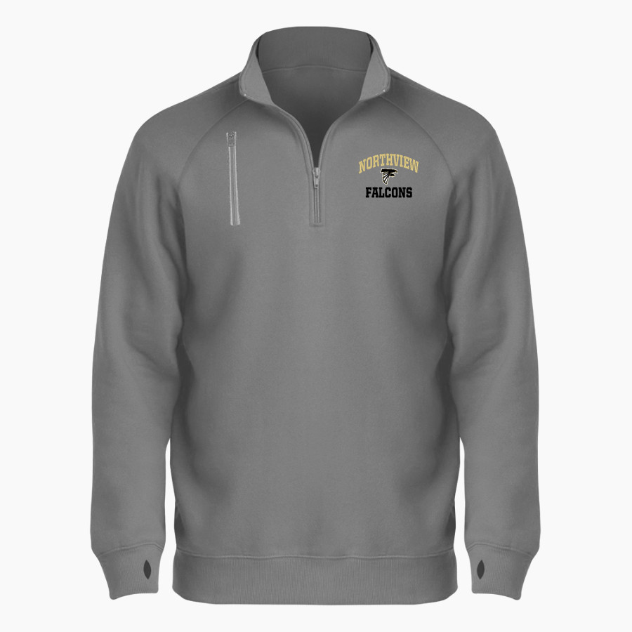 Northview Falcons BSN SPORTS Men's Cotton Rich Fleece 1/4 Zip