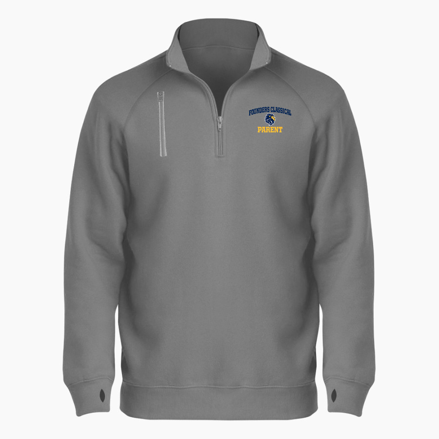 Founders Classical Lions <span class="pdp-name-mascot">Founders Classical Lions</span> BSN SPORTS Men's Cotton Rich Fleece 1/4 Zip