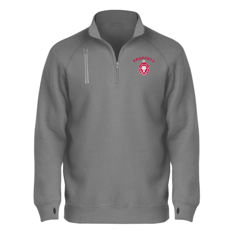 Redeemer Redwood City <span class="pdp-name-mascot">Redeemer Lutheran Lions</span> BSN SPORTS Men's Cotton Rich Fleece 1/4 Zip