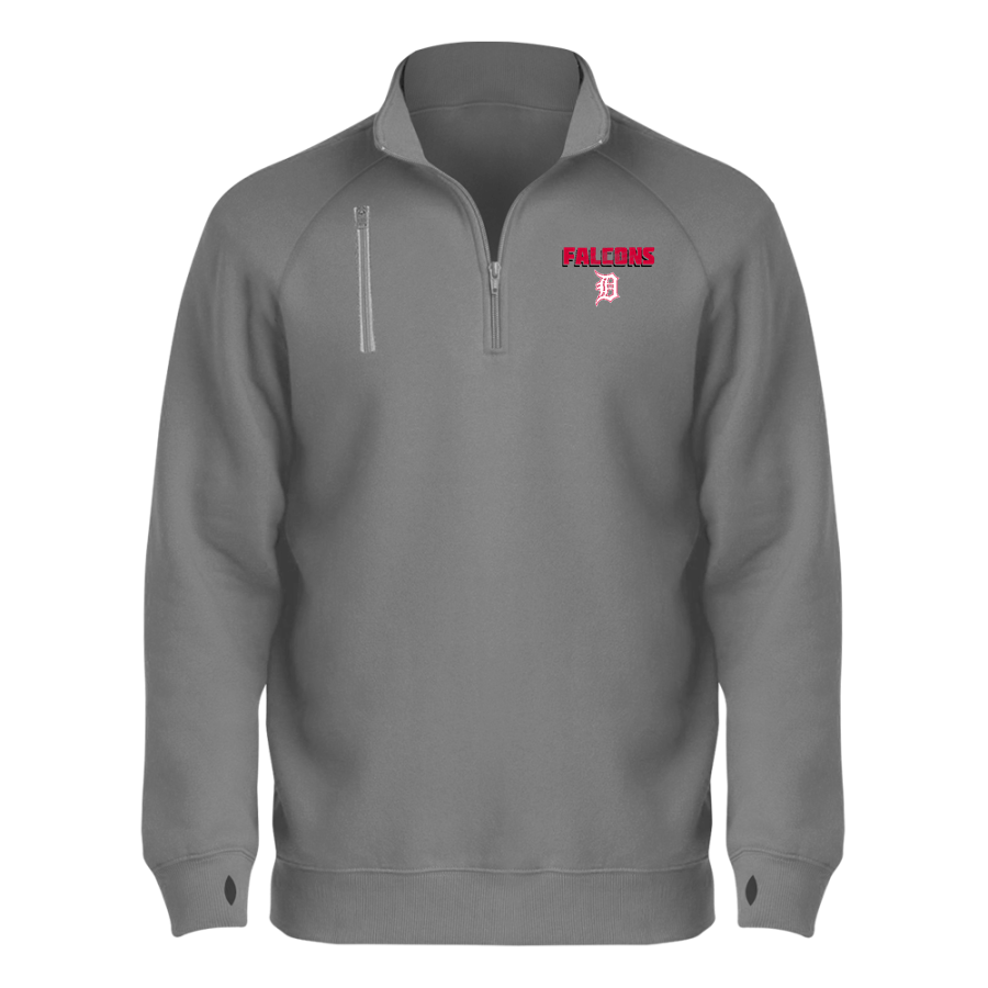 Dunedin Falcons <span class="pdp-name-mascot">Dunedin High School Falcons</span> BSN SPORTS Men's Cotton Rich Fleece 1/4 Zip