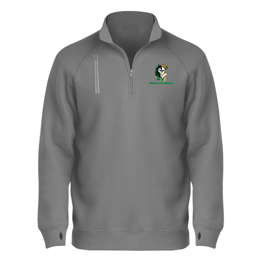 MVI Knightmares <span class="pdp-name-mascot">Mounds View Public Schools Knightmares</span> BSN SPORTS Men's Cotton Rich Fleece 1/4 Zip