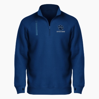 BSN SPORTS Men's Cotton Rich Fleece 1/4 Zip