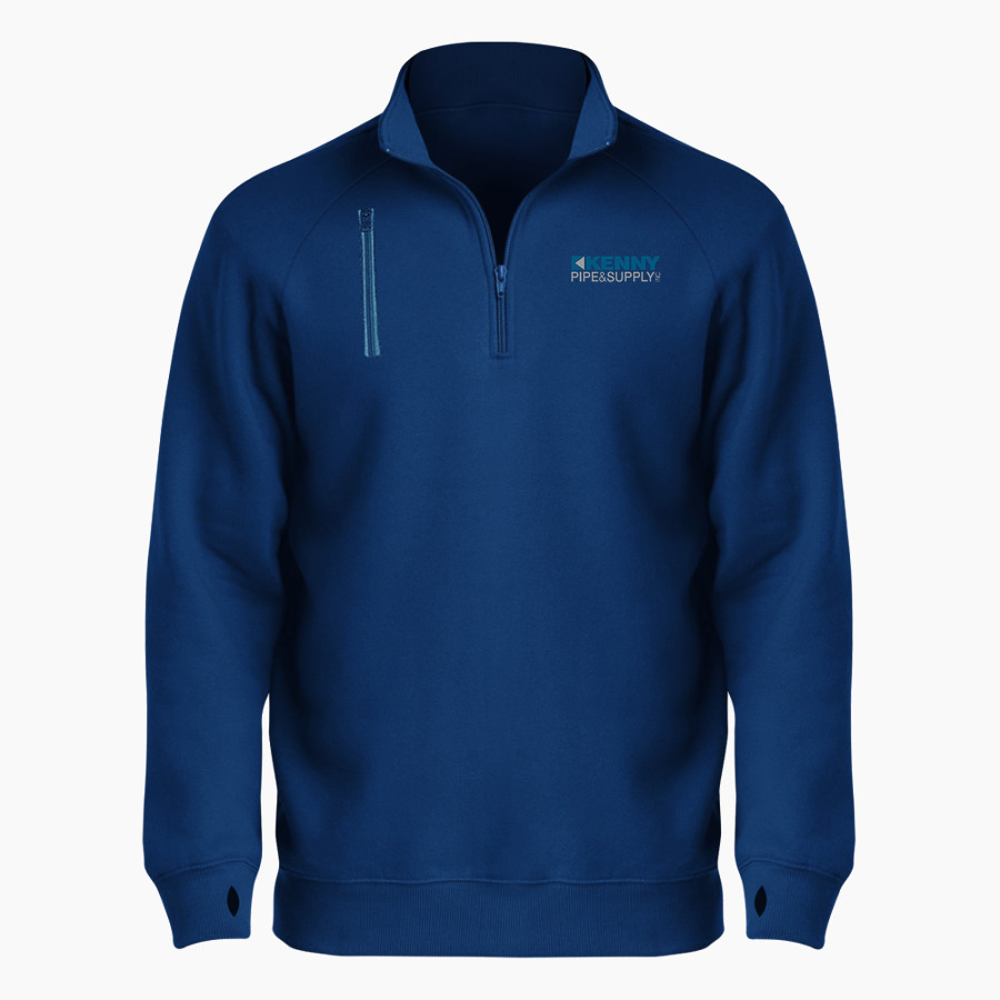 KENNY PIPE & SUPPLY BSN SPORTS Men's Cotton Rich Fleece 1/4 Zip