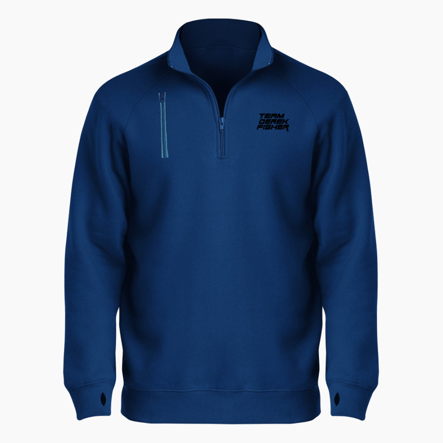 Be Better Foundation Team Derek Fisher <span class="pdp-name-mascot">Derek Fisher Be Better Foundation - Team Derek Fisher</span> BSN SPORTS Men's Cotton Rich Fleece 1/4 Zip