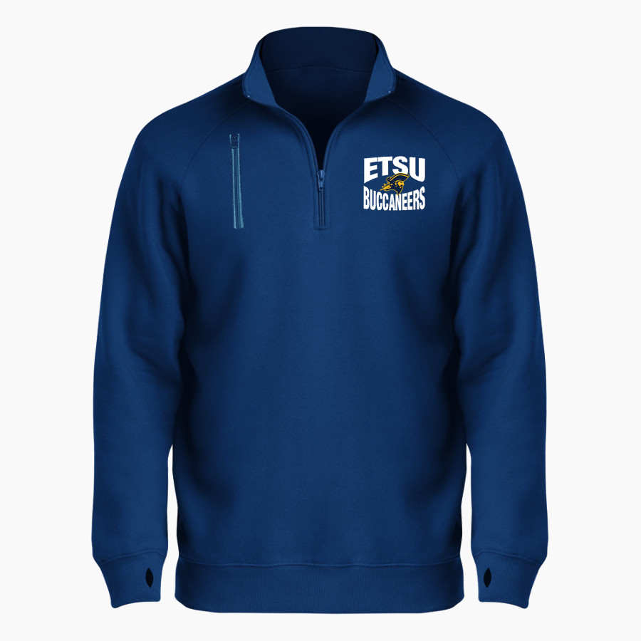 East Tennessee State University Buccaneers <span class="pdp-name-mascot">ETSU Buccaneers</span> BSN SPORTS Men's Cotton Rich Fleece 1/4 Zip