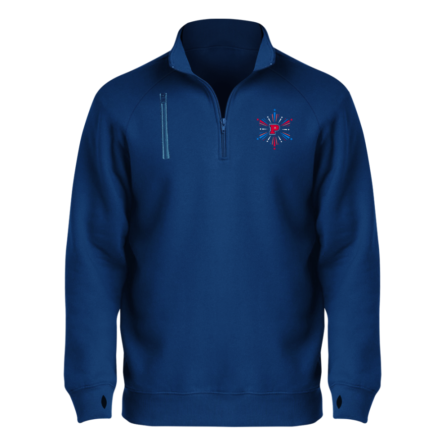 UPLIFT PEAK PREPARATORY GRYPHONS <span class="pdp-name-mascot">PEAK GRYPHONS</span> BSN SPORTS Men's Cotton Rich Fleece 1/4 Zip