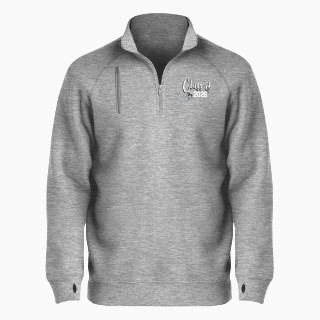 BSN SPORTS Men's Cotton Rich Fleece 1/4 Zip