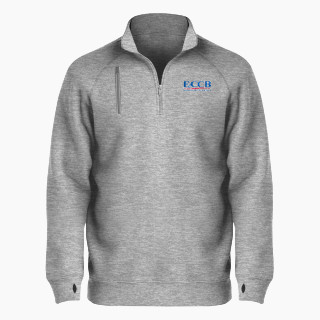 BSN SPORTS Men's Cotton Rich Fleece 1/4 Zip