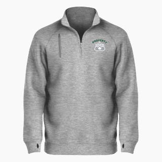 BSN SPORTS Men's Cotton Rich Fleece 1/4 Zip