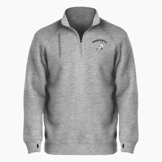 BSN SPORTS Men's Cotton Rich Fleece 1/4 Zip