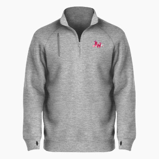 BSN SPORTS Men's Cotton Rich Fleece 1/4 Zip