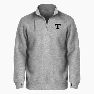 BSN SPORTS Men's Cotton Rich Fleece 1/4 Zip