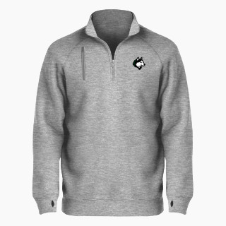 BSN SPORTS Men's Cotton Rich Fleece 1/4 Zip