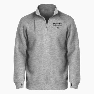 BSN SPORTS Men's Cotton Rich Fleece 1/4 Zip
