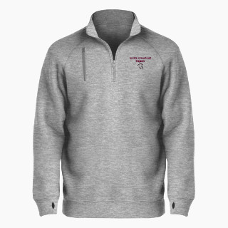 BSN SPORTS Men's Cotton Rich Fleece 1/4 Zip