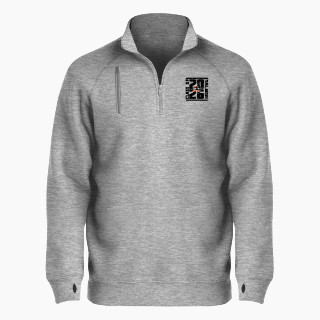 BSN SPORTS Men's Cotton Rich Fleece 1/4 Zip
