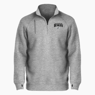 BSN SPORTS Men's Cotton Rich Fleece 1/4 Zip