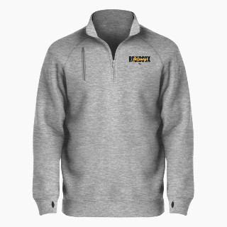 BSN SPORTS Men's Cotton Rich Fleece 1/4 Zip