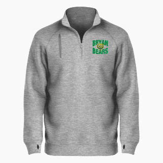 BSN SPORTS Men's Cotton Rich Fleece 1/4 Zip