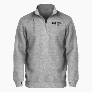 BSN SPORTS Men's Cotton Rich Fleece 1/4 Zip