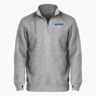 BSN SPORTS Men's Cotton Rich Fleece 1/4 Zip