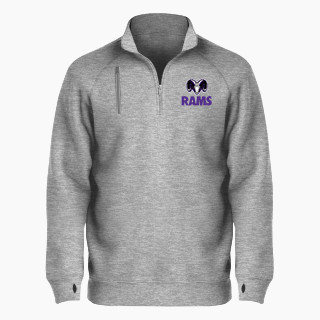 BSN SPORTS Men's Cotton Rich Fleece 1/4 Zip