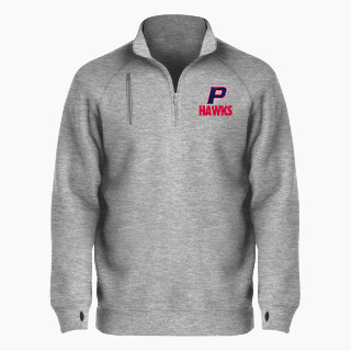 BSN SPORTS Men's Cotton Rich Fleece 1/4 Zip