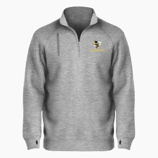 BSN SPORTS Men's Cotton Rich Fleece 1/4 Zip