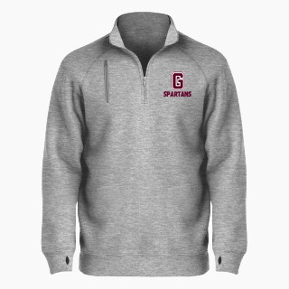 BSN SPORTS Men's Cotton Rich Fleece 1/4 Zip