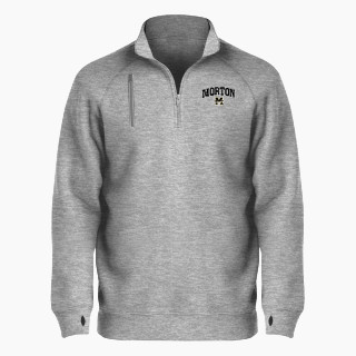 BSN SPORTS Men's Cotton Rich Fleece 1/4 Zip