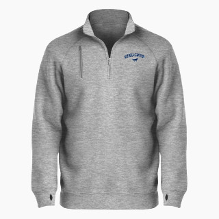 BSN SPORTS Men's Cotton Rich Fleece 1/4 Zip