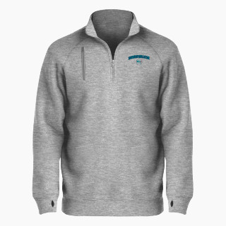 BSN SPORTS Men's Cotton Rich Fleece 1/4 Zip