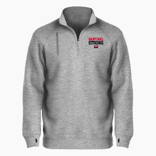 BSN SPORTS Men's Cotton Rich Fleece 1/4 Zip