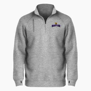 BSN SPORTS Men's Cotton Rich Fleece 1/4 Zip