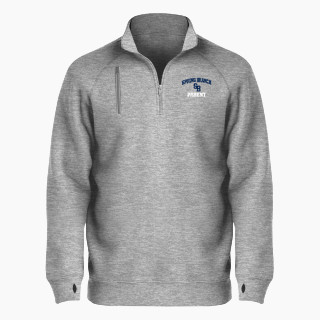BSN SPORTS Men's Cotton Rich Fleece 1/4 Zip
