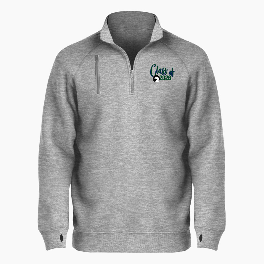 Wildlands Spaceducks BSN SPORTS Men's Cotton Rich Fleece 1/4 Zip