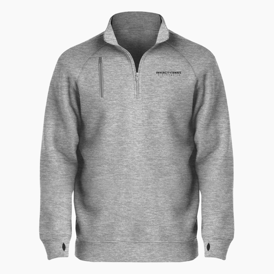 InnerCity Tennis <span class="pdp-name-mascot">InnerCity Tennis</span> BSN SPORTS Men's Cotton Rich Fleece 1/4 Zip