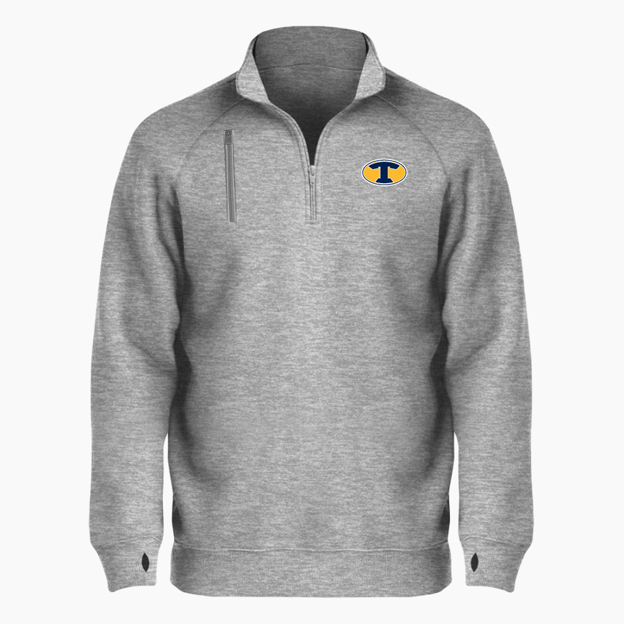 TROUP HIGH SCHOOL TIGERS <span class="pdp-name-mascot">TROUP TIGERS</span> BSN SPORTS Men's Cotton Rich Fleece 1/4 Zip