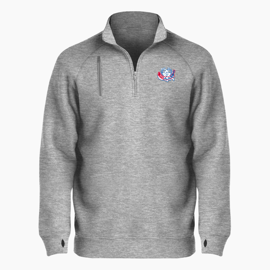 NIAAA - <span class="pdp-name-mascot">NIAAA</span> BSN SPORTS Men's Cotton Rich Fleece 1/4 Zip