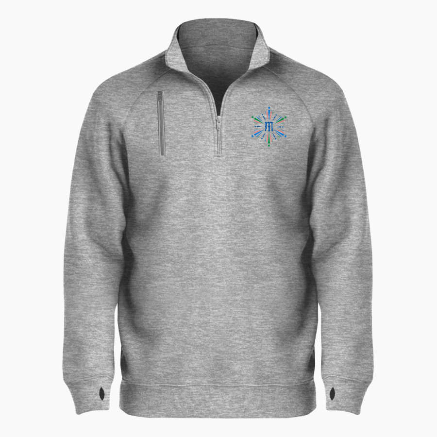 MCKAY HIGH SCHOOL ROYAL SCOTS <span class="pdp-name-mascot">McKAY ROYAL SCOTS</span> BSN SPORTS Men's Cotton Rich Fleece 1/4 Zip