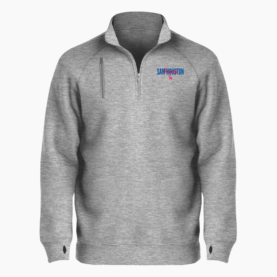 SAM HOUSTON HIGH SCHOOL TEXANS <span class="pdp-name-mascot">SAM HOUSTON TEXANS</span> BSN SPORTS Men's Cotton Rich Fleece 1/4 Zip